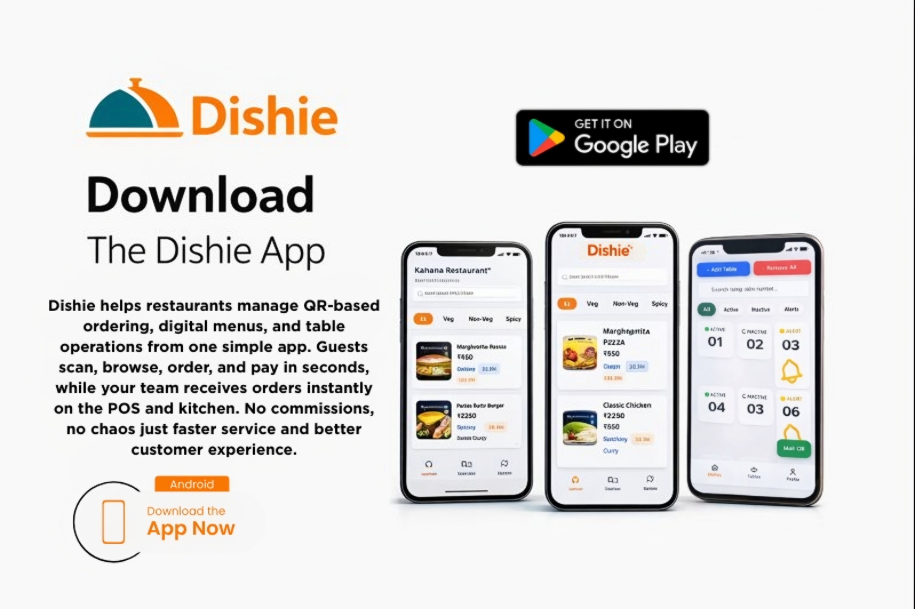 Dishie App Interface